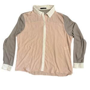 CLOSET CLEAR OUT! Atmosphere from Primark - Tri color sheer top - size 14